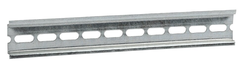 Б0028780 DIN-рейка оцинкованная, перфорированная ЭРА 225 мм (7.5х35х225) (100/10