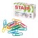 Скрепки STAFF "Manager", 28 мм, цветные, 100 шт., в картонной коробке, 226821