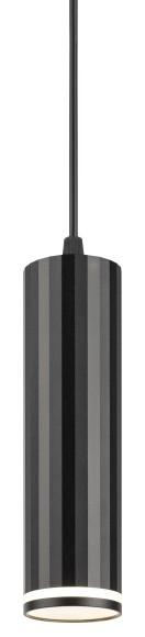 Б0058492 Светильник подвесной (подвес) ЭРА PL19 BK MR16 GU10 потолочный цилиндр черный