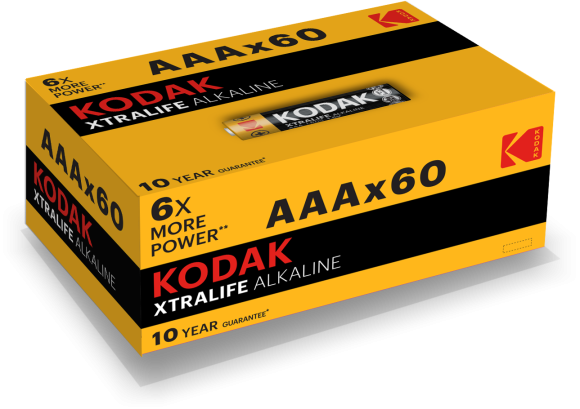 Б0029221 Батарейки Kodak LR03-60 (4S) colour box XTRALIFE Alkaline [K3A-60] (60/1200/38400)