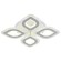 Потолочная светодиодная люстра Profit Light 8082/4 WHT