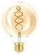 Лампочка светодиодная ЭРА F-LED G95-7W-824-E27 spiral gold E27 / Е27 7Вт филамент шар золотистый теплый белый свет