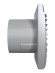 SILENT 4C Gray metal Вентилятор накладной SILENT D100 обратный клапан Gray metal DICITI