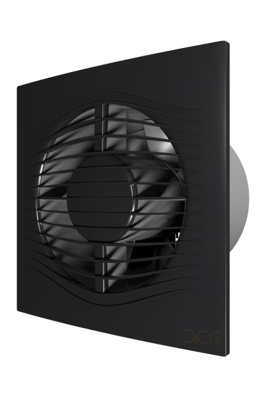 SLIM 5C Dark gray metal Вентилятор накладной SLIM D125 обратный клапан Dark Gray metal DICITI