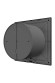 SLIM 5C Dark gray metal Вентилятор накладной SLIM D125 обратный клапан Dark Gray metal DICITI
