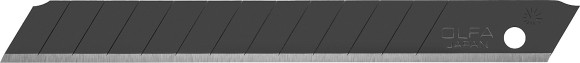 OLFA EXCEL BLACK, 9 х 80 х 0.38 мм, 50 шт, сегментированные лезвия (OL-ABB-50B)