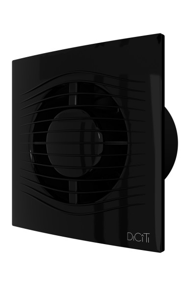SLIM 4C Obsidian Вентилятор накладной SLIM D100 обратный клапан Obsidian DICITI