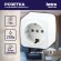 Б0036098 3-202-01 Intro Розетка 2P+E Schuko, 16А-250В, IP20, ОУ, Polo, белый (16/320/3840)