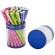 Ручка шариковая BRAUBERG SOFT TOUCH STICK "FRESH ZONE HEARTS", СИНЯЯ, мягкое покрытие, корпус ассорти, узел 0,7 мм, 143700