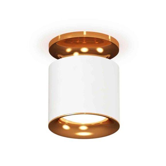 Комплект накладного светильника Ambrella light Techno Spot XS7401122 SWH/PYG белый песок/золото желтое полированное (N7929, C7401, N7014)