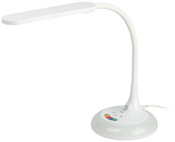 NLED-481-10W-W Настольный светильник ЭРА NLED-481-10W-W светодиодный с RGB ночником белый