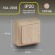 Б0053739 Выключатель Intro Quadro 2-101-11 одноклавишный 10А-250В, IP20, ОУ, сосна