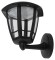 Садово-парковый светильник ЭРА ДБУ 07-8-005 Дели 1 черный 6 гранный настенный IP44 светодиодный 8Вт 6500K