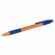 Ручка шариковая с грипом BRAUBERG "ULTRA GT ORANGE", КОМПЛЕКТ 20 ШТУК, СИНЯЯ, линия 0,35 мм, 144058