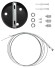 Б0058877 Светильник LED ЭРА Geometria SPO-122-B-40K-066 Hexagon 66Вт 4000К800*800*80 черный подвесной драйвер внутри