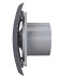 BREEZE 5C Dark gray metal Вентилятор накладной BREEZE D125 обратный клапан Dark gray metal DICITI