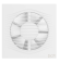 SLIM 5C Matt white Вентилятор накладной SLIM D125 обратный клапан Matt white DICITI