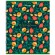 Тетрадь А5, 96 л., BRAUBERG, скоба, клетка, глянцевая ламинация, "Wild Flowers", 404429