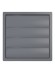 Выход стенной КФ фланец D355 жалюзи 410x410 ASA Gray ERA