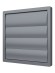 Выход стенной КФ фланец D355 жалюзи 410x410 ASA Gray ERA