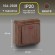 Б0053745 Выключатель Intro Quadro 2-102-10 одноклавишный с подсветкой, 10А-250В, IP20, ОУ, венге