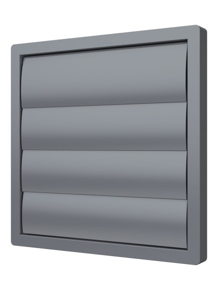 Выход стенной КФ фланец D400 жалюзи 456х456 ASA Gray ERA