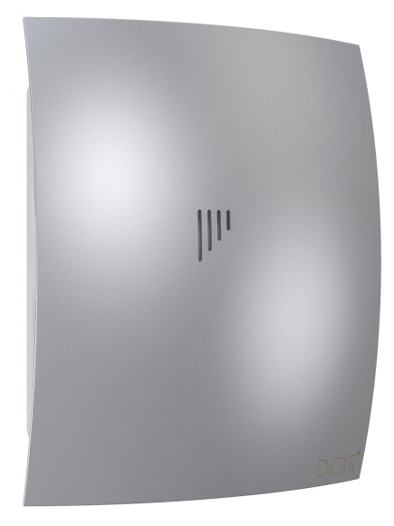 BREEZE 5C Gray metal Вентилятор накладной BREEZE D125 обратный клапан Gray metal DICITI