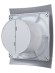 BREEZE 5C Gray metal Вентилятор накладной BREEZE D125 обратный клапан Gray metal DICITI