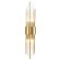 Настенный светильник Crystal Lux Atento AP2 Brass/Transparente
