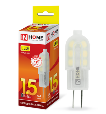 4690612019772 Лампа сд LED-JC-VC 1.5Вт 12В G4 3000К 95Лм IN HOME