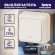 Б0053751 Переключатель Intro Quadro 2-103-02 одноклавишный 10А-250В, IP20, ОУ, Quadro, слоновая кость