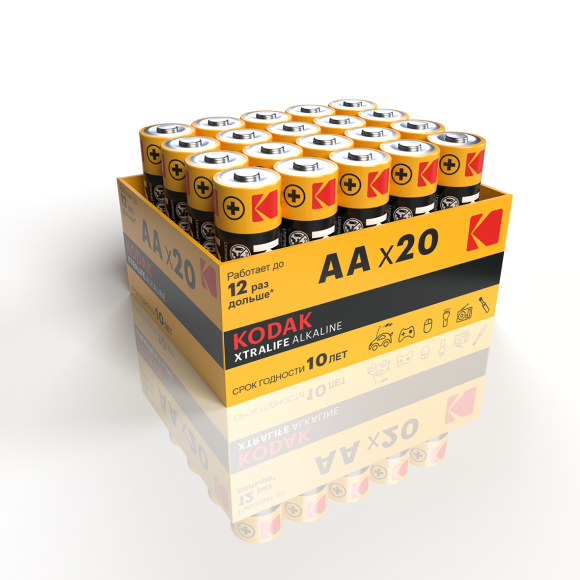 Б0054765 Батарейки Kodak LR06-20 bulk XTRALIFE Alkaline (20/360/21600)