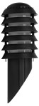 Садово-парковый светильник ЭРА НБУ 01-60-018 Поллар настенный черный IP54 Е27 max60Вт h400мм