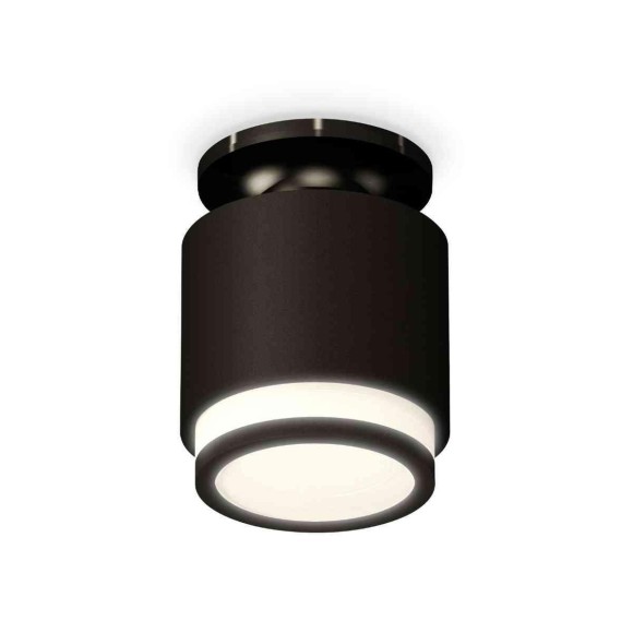 Комплект накладного светильника Ambrella light Techno Spot XS7511063 SBK/PBK/FR черный песок/черный полированный/белый матовый (N7926, C7511, N7121)
