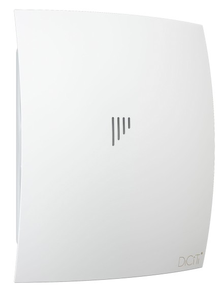 BREEZE 5C Matt White Вентилятор накладной BREEZE D125 обратный клапан Matt white DICITI