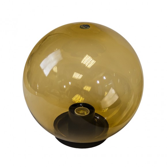 Садово-парковый светильник ЭРА НТУ 01-100-353 шар золотистый на опору / кронштейн IP44 Е27 max100Вт d350mm