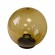 Садово-парковый светильник ЭРА НТУ 01-100-353 шар золотистый на опору / кронштейн IP44 Е27 max100Вт d350mm