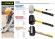 STAYER 450 г, чёрная, резиновая киянка, Professional (2054-65)