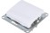 Выключатель одноклавишный проходной (вкл/выкл из 2-мест) Schneider Electric Glossa белый GSL000161