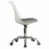 Кресло стул BRABIX "Eames MG-310 CH", хром, пластик белый, ткань серая, 532924