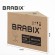 Кресло стул BRABIX "Eames MG-310 CH", хром, пластик белый, ткань серая, 532924