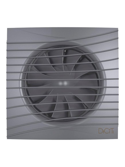 SILENT 5C Dark gray metal Вентилятор накладной SILENT D125 обратный клапан Dark gray metal DICITI