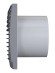 SILENT 5C Dark gray metal Вентилятор накладной SILENT D125 обратный клапан Dark gray metal DICITI