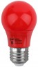 Лампочка светодиодная ЭРА STD ERARL50-E27 E27 / Е27 3Вт груша красный для белт-лайт