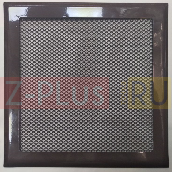 Решетка на магнитах серии РП-200 квадратная 200x200 мм металлическая шоколадно-коричневая (RAL8017)