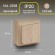 Б0053755 Переключатель Intro Quadro 2-103-11 одноклавишный 10А-250В, IP20, ОУ, сосна