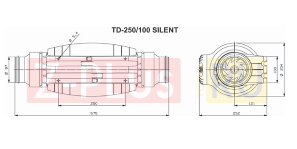 Td 250 100 silent схема подключения