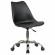 Кресло стул BRABIX "Eames MG-310 CH", хром, пластик черный, экокожа черная, 532925