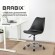 Кресло стул BRABIX "Eames MG-310 CH", хром, пластик черный, экокожа черная, 532925