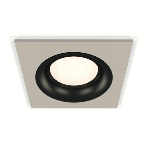 Комплект встраиваемого светильника Ambrella light Techno Spot XC7633002 SGR/PBK серый песок/черный полированный (C7633, N7011)